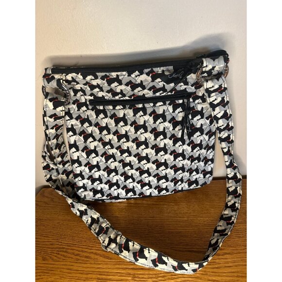 Vera Bradley Signature Print Scottie Dogs Hipster Crossbody Bag - Picture 2 of 3
